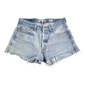 Re/Done Levis Indigo Blue Jean Shorts Size 26